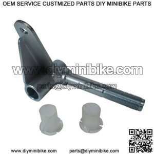 Spindle Only, 5/8-18 Axle X 3-3/4" Length, 5/8" Kingpin, Side #2, Nylon Inserts AZ2207