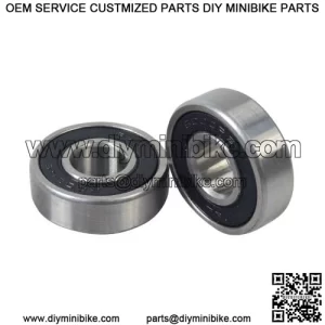 6000-2RS (6000RS) Sealed Scooter & ATV Bearings (Set of 2)