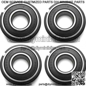 (4) 5/8" x 1-3/8" Snap Ring Wheel Bearings