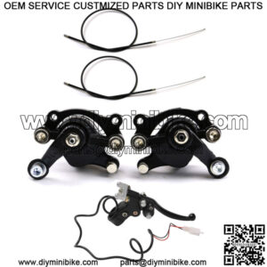 Front Disc Brake Caliper Lever Cable For 49cc Dirt Minimoto Pocket Bike Scooter