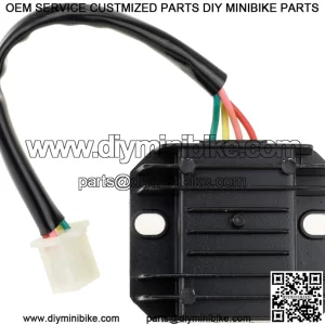4 Pin Wire 12V Voltage Regulator Rectifier Male Plug for GY6 50cc 150cc CG 125cc 150cc 200cc 250cc Motorcycle Scooter Moped Dirt Bike Go Kart ATV