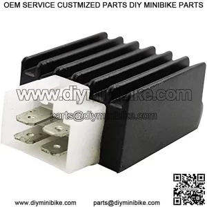 Voltage Regulator 12V 4-pin Rectifier for 50cc 70cc 90cc 110cc 125cc ATV Scooters Go Kart Quad 4 Wheeler Moped Dune Buggy Sandrail Roketa Taotao Sunl Jonway Kazuma Meerkat