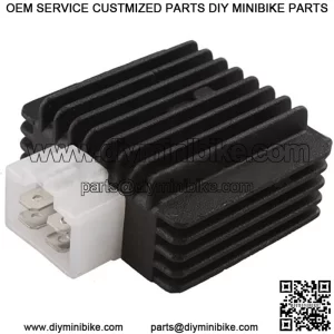 4-Pin Voltage Regulator Rectifier for GY6 50cc 70 cc 90cc 110 cc 125cc 150 cc ATV Scooters Go Karts Quad 4 Wheelers Moped Dune Buggy Sandrail Roketa Taotao Sunl Jonway