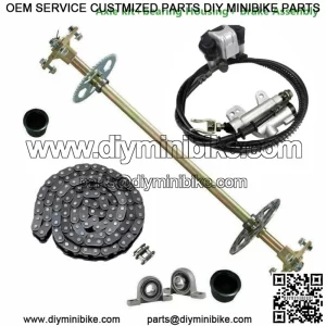 Complete 29" Rear Axle Kit +Brake T8F Chian Drift Trike ATV Go Kart Fun Cart