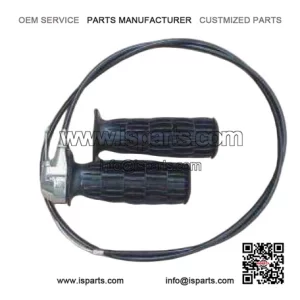 Throttle Cable & Grips for 7/8" Mini Bike ?C Minibike Parts (Metal inside, not plastic)