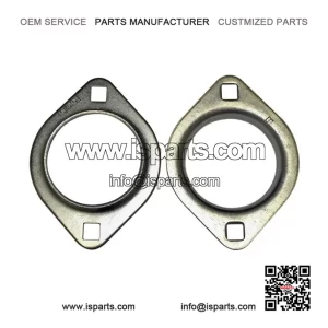 1" Axle Bearing Flangettes (Two Hole) ?C Set of 2 ?C for Go Karts, Minibike, Cart Parts
