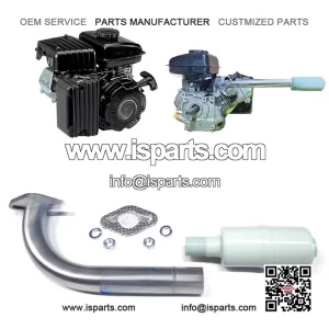 Exhaust with Muffler ?C for Predator 3HP 79cc Mini Bike