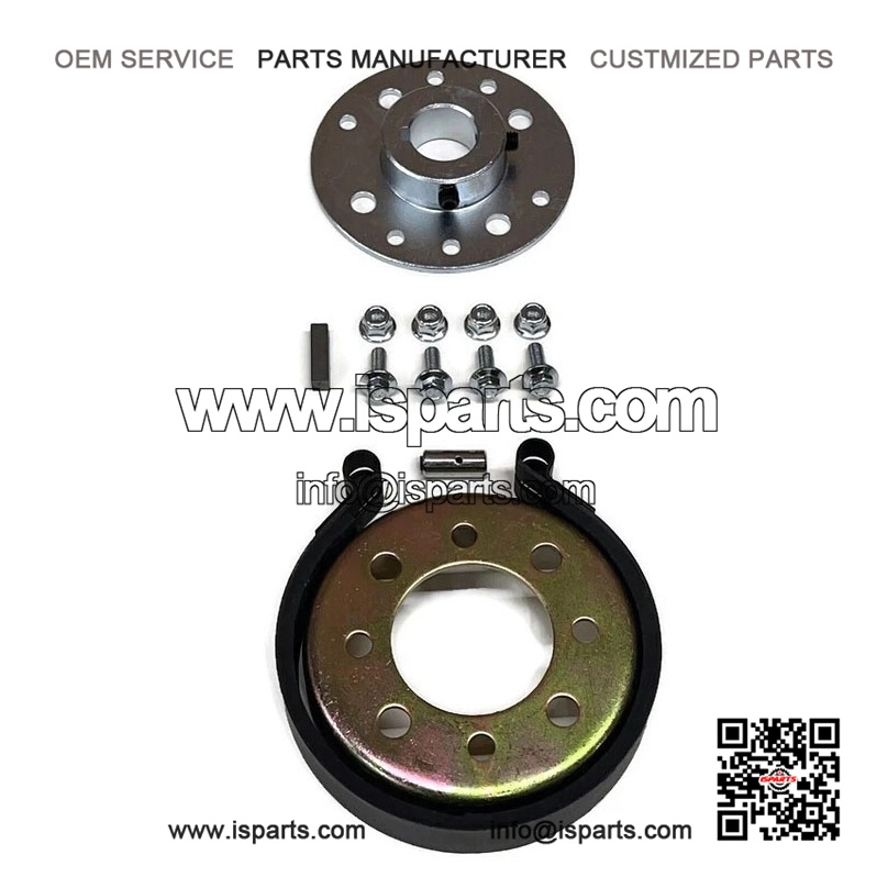 Brake Band, Drum, and Hub Kit (4") ?C for 1" Axle ?C fits Go Kart, Cart, Mini Bike, ATV, Quad